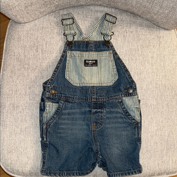 OshKosh B'gosh Other - OshKosh B'gosh Striped Denim Kids Overalls